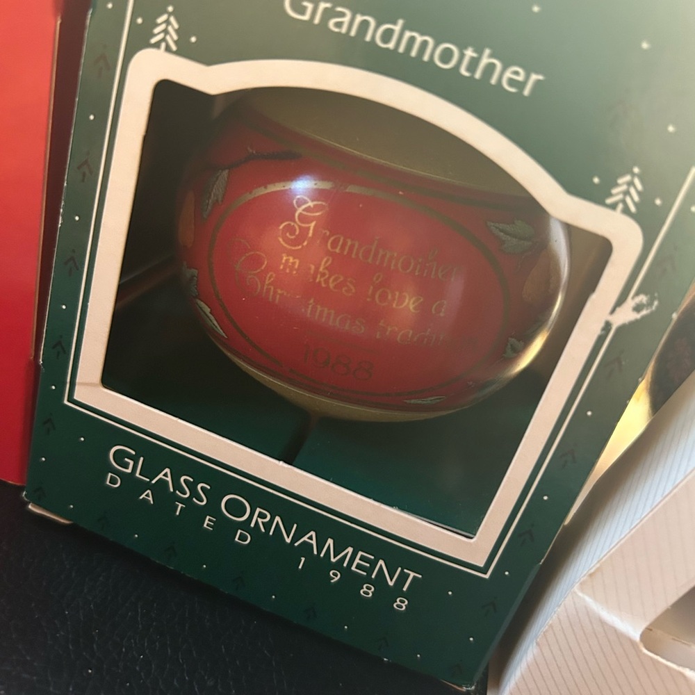 Red Glass Ornament 1988
